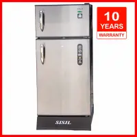 Sisil Refrigerator Double Door  - 185L  Silver Brown, Sisil Frdge, Sisil Silver Brown Fridge