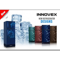 Innovex 180L Double Door Refrigerator DDR195- Blue Lilly-10 years damro warranty