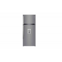 LG  471L Frost Free Smart Inverter Water Dispenser Refrigerator Shiny Steel - GL-B503PZI
