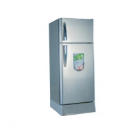 ABANS Defrost Double Door Refrigerator with Base 185L - Silver