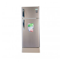 ABANS Defrost Double Door Refrigerator with Base 185L - Golden Brown